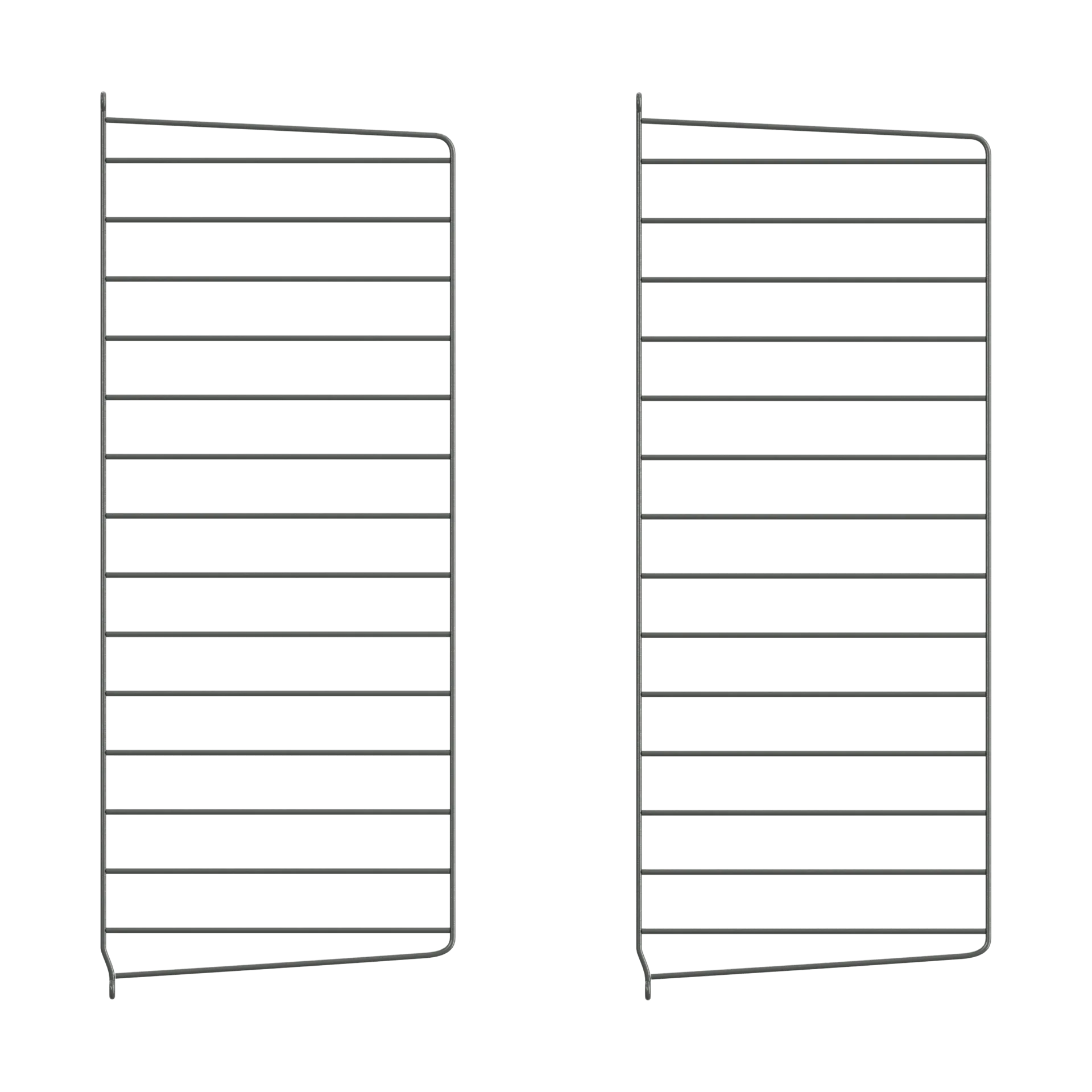 String wall panels, Dark grey, 75x30 cm, 2-pack String
