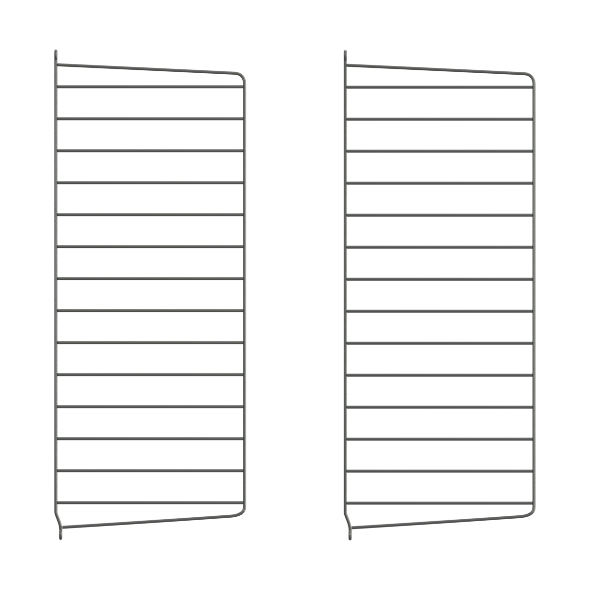 String wall panels Dark grey, 75x30 cm, 2-pack | Scandinavian Design | Shelves & shelving systems | Grey