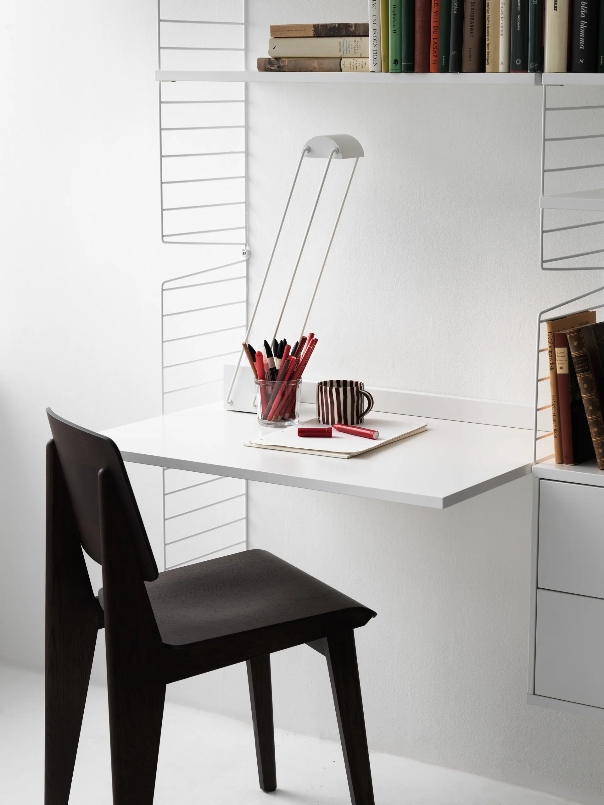 String wall panels, White, 75x30 cm, 2-pack String