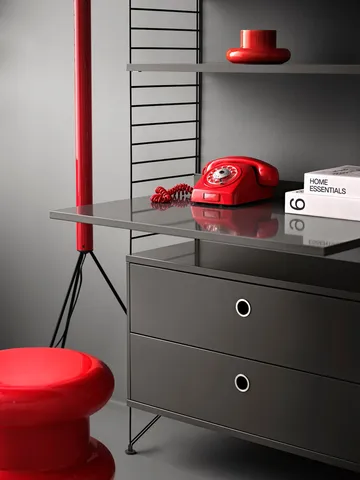 String worktop - Dark grey, 78x58 cm - String