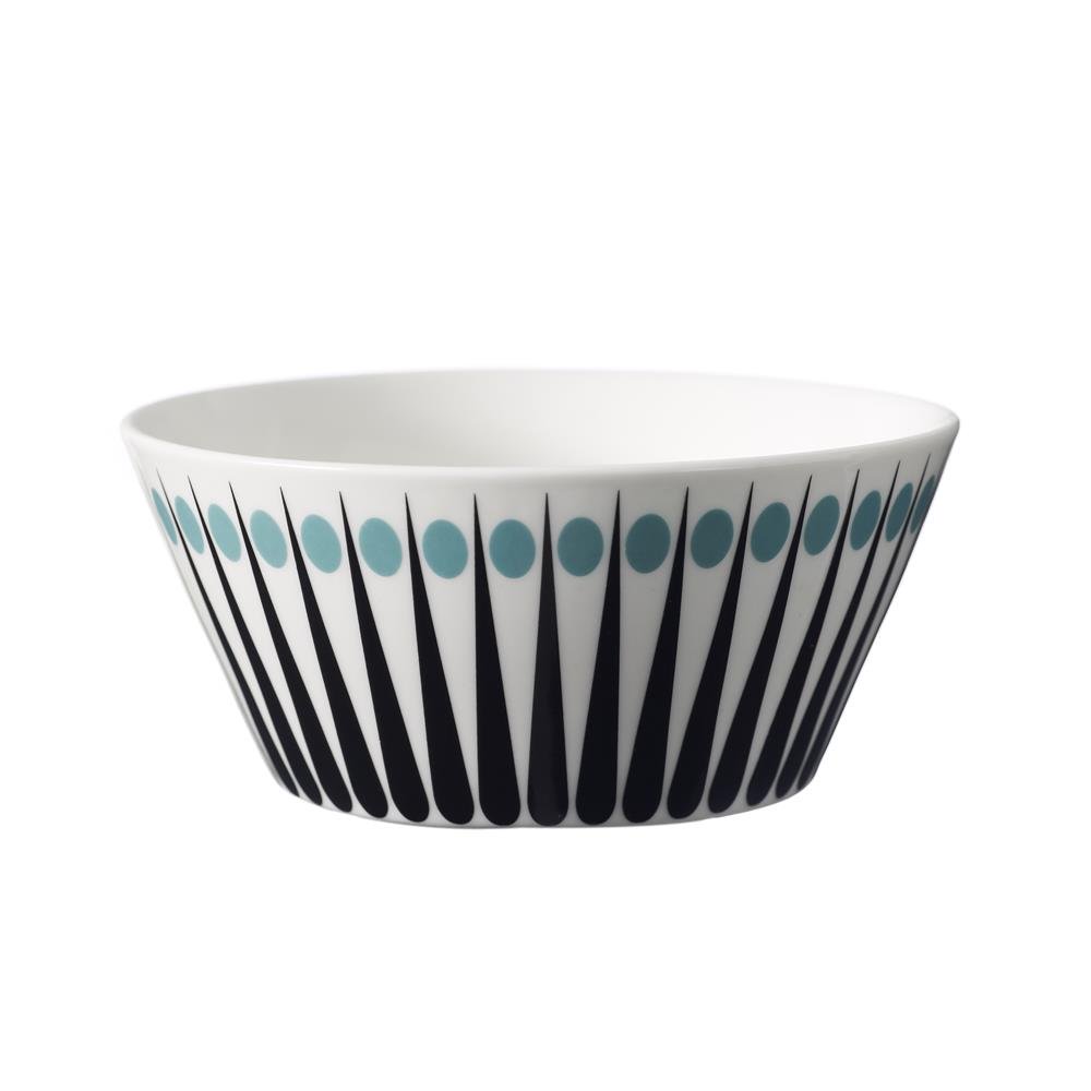 Superliving Amanda bowl white-aqua | Scandinavian Design | Breakfast bowls | Blue
