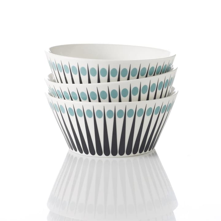 Amanda bowl, white-aqua Superliving