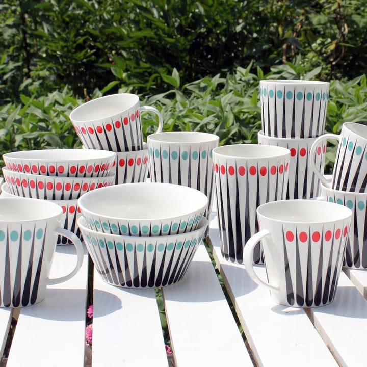 Amanda bowl, white-aqua Superliving