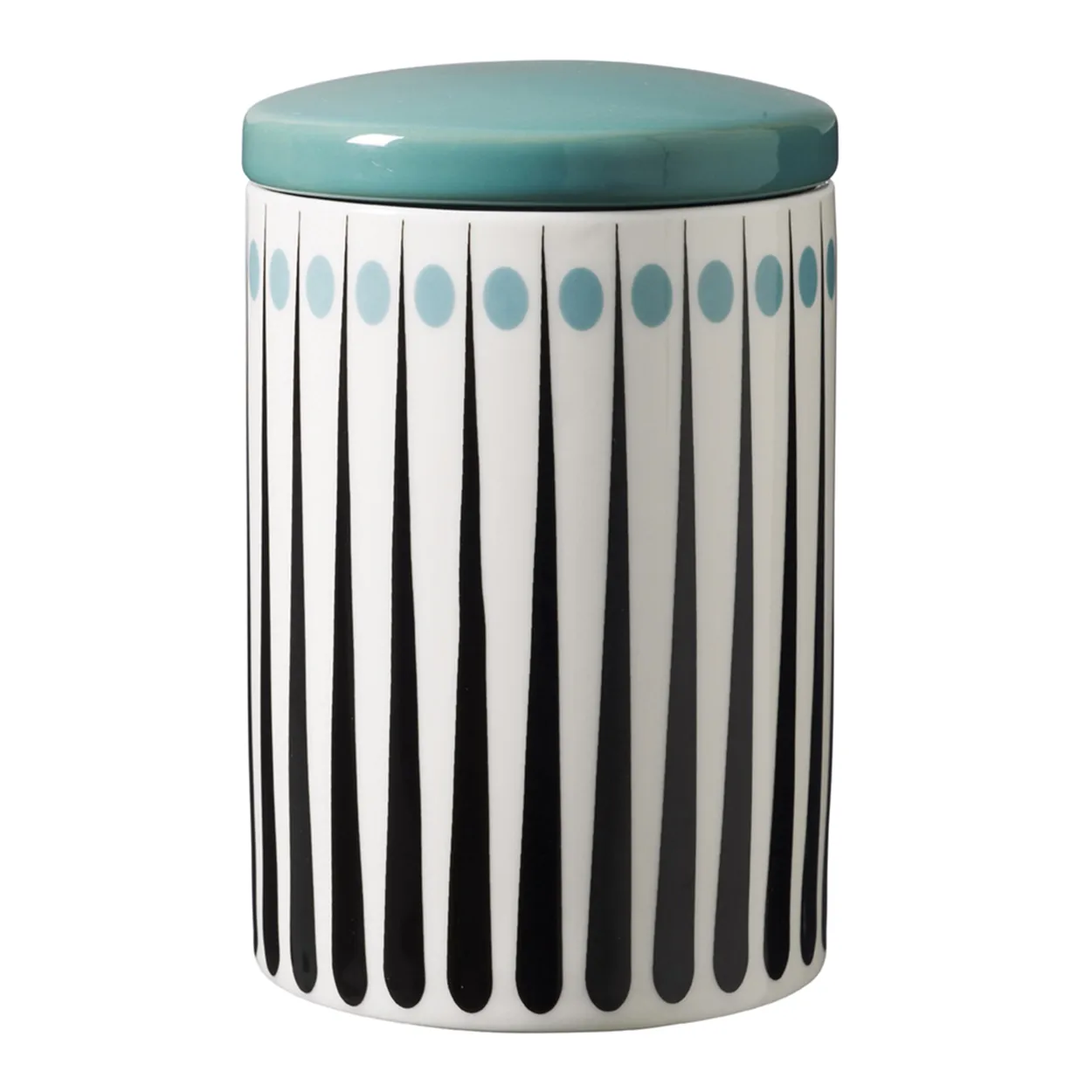Superliving Amanda jar white-aqua 15 cm | Scandinavian Design | Storage jars | Blue