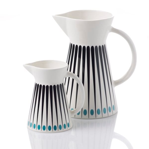 Amanda jug, white-aqua Superliving