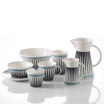 Amanda jug - white-aqua - Superliving