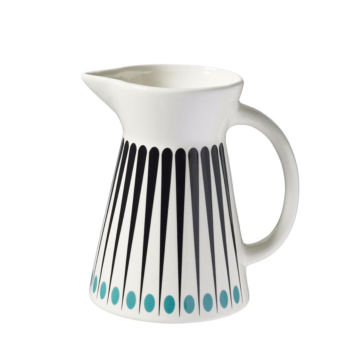 Superliving Amanda milk jug white-aqua | Scandinavian Design | Milk jugs | Blue