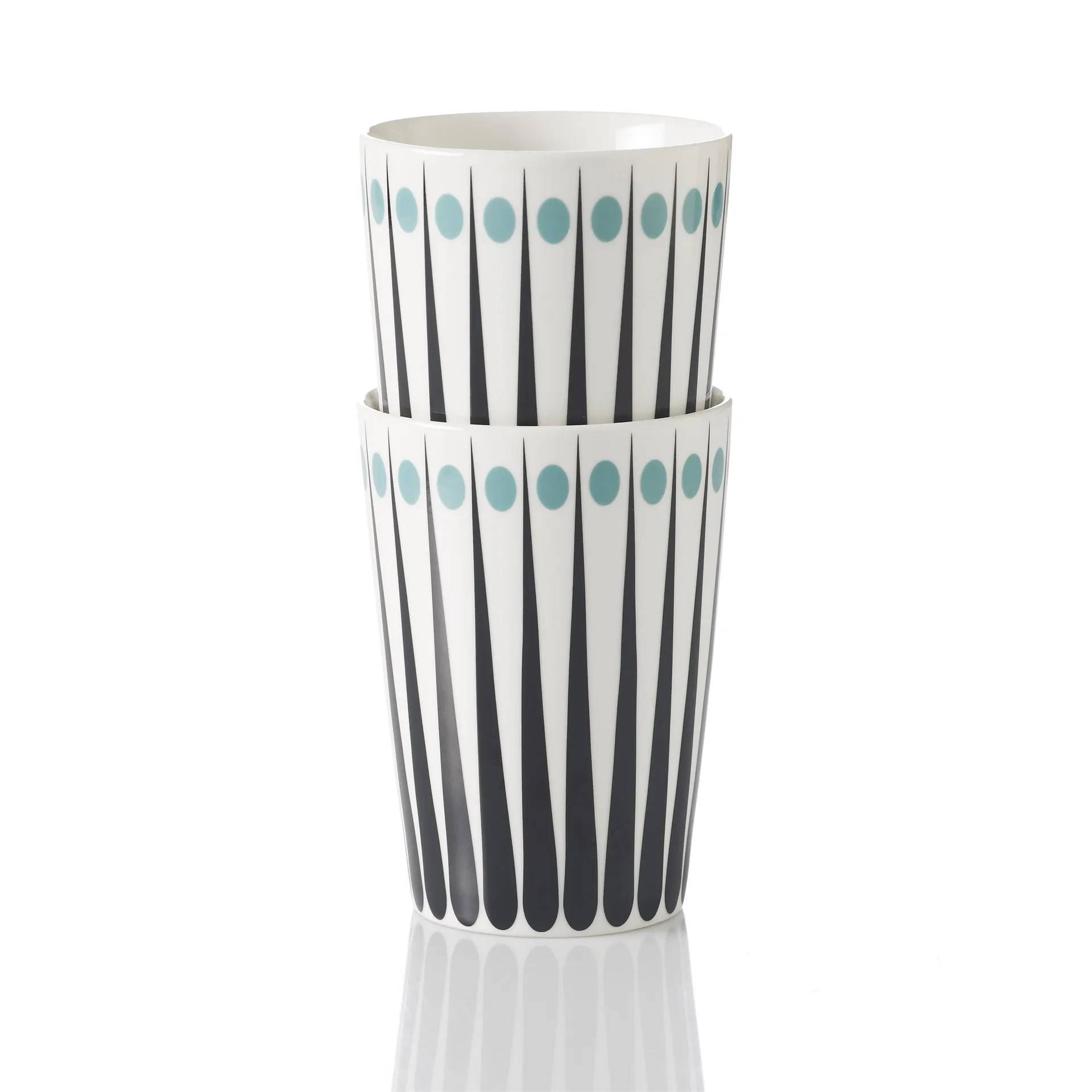 Amanda mug, white-aqua Superliving