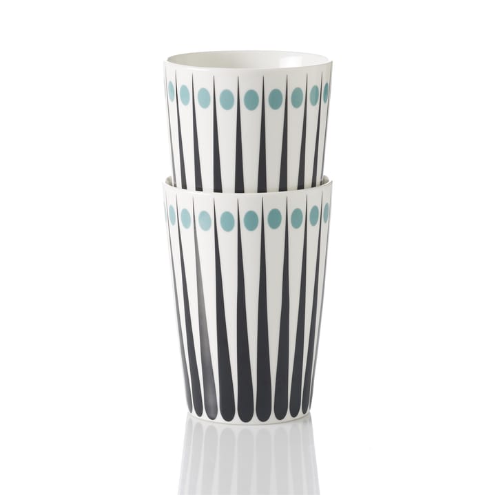 Amanda mug - white-aqua - Superliving