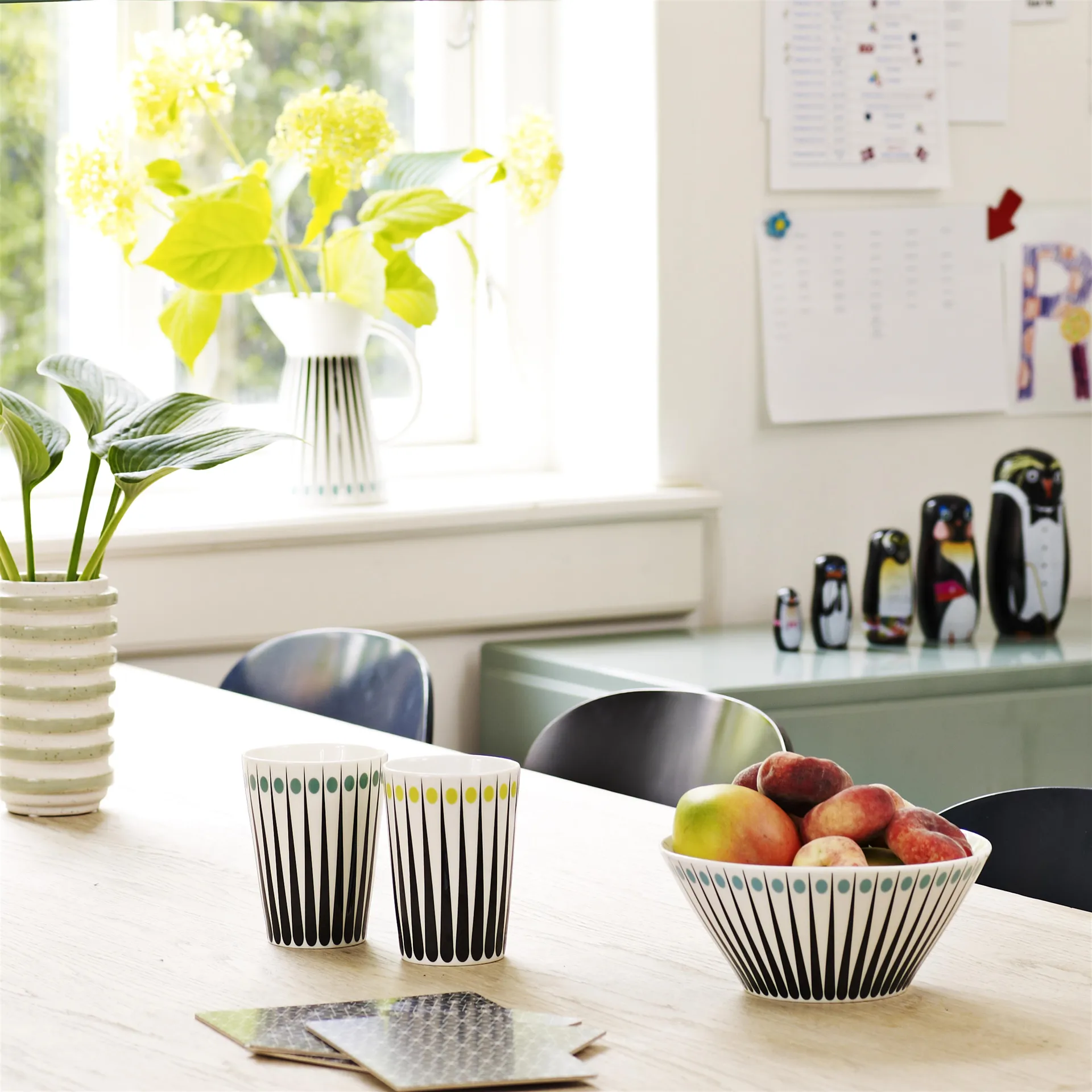 Amanda mug, white-aqua Superliving