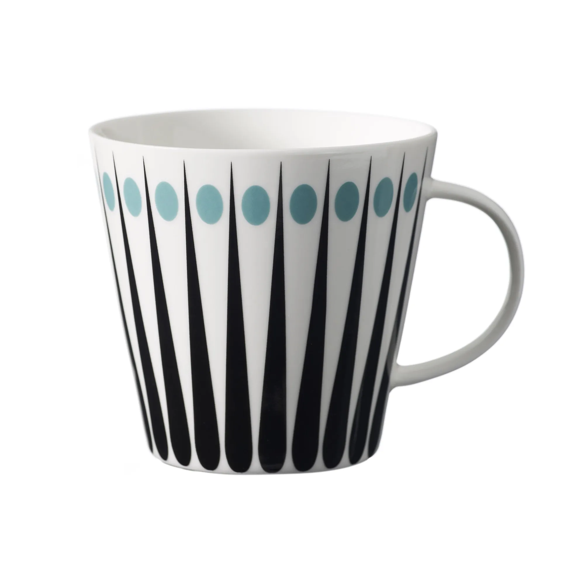 Amanda tea mug, white-aqua Superliving