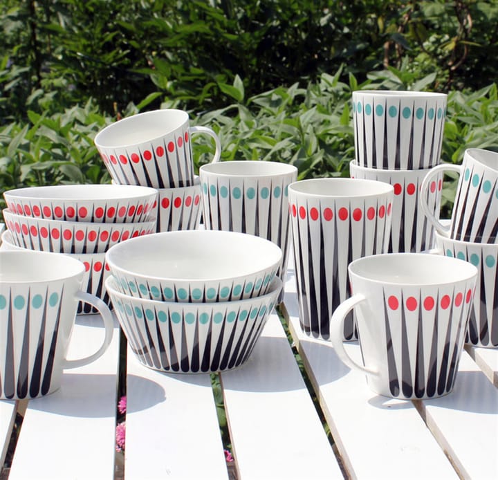 Amanda tea mug, white-aqua Superliving