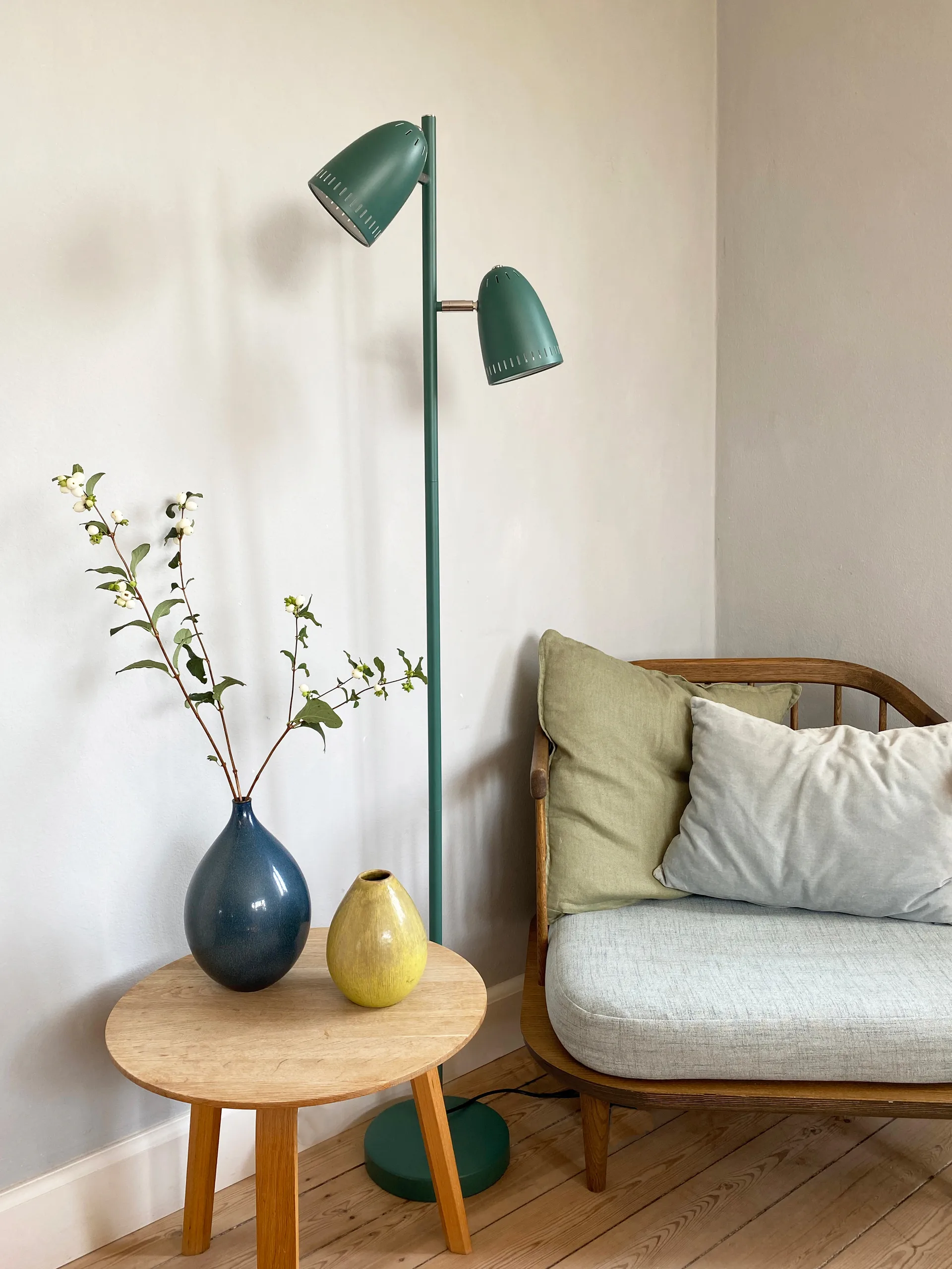 Dynamo Twin floor lamp, Duck Green Superliving