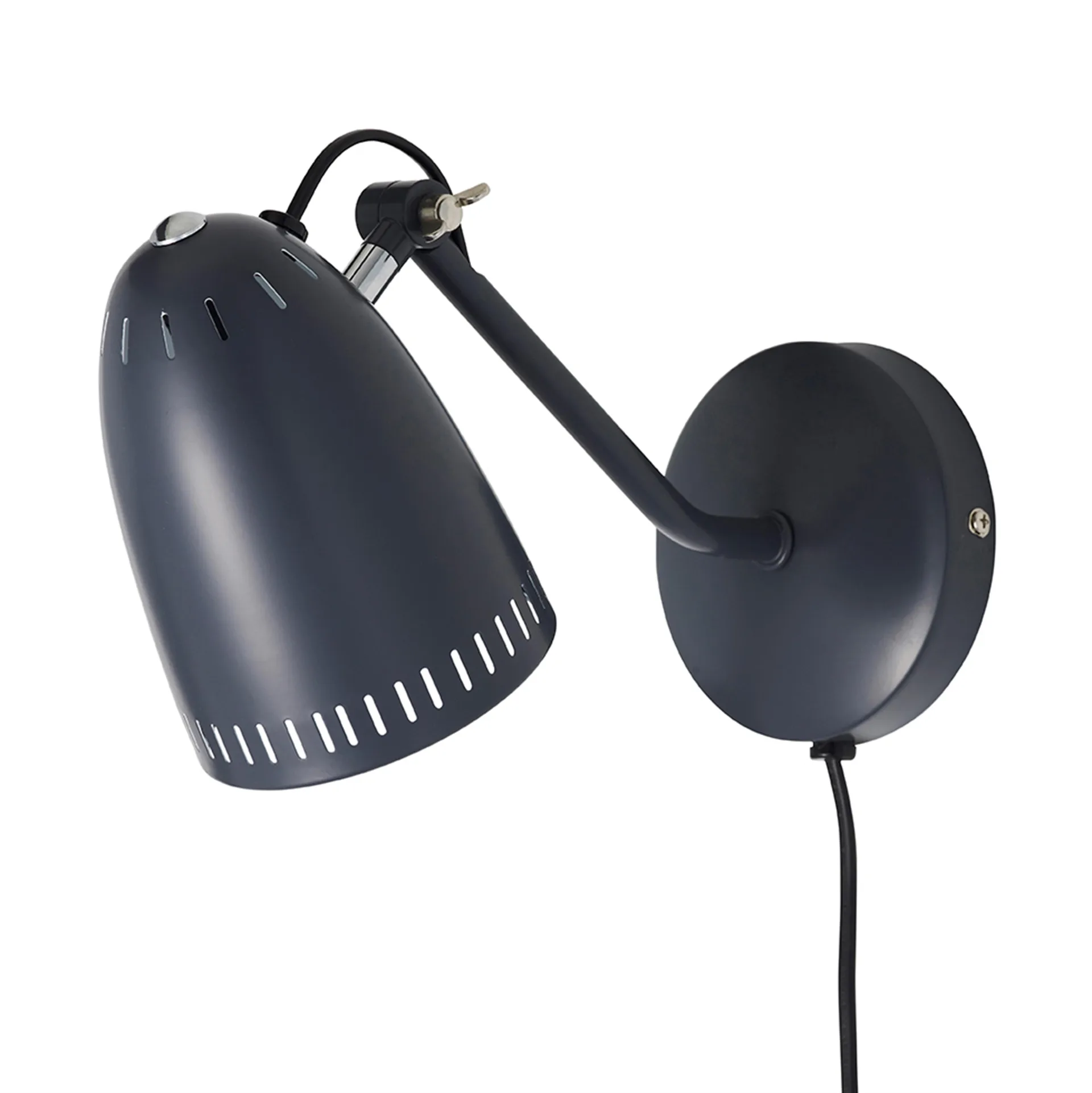 Dynamo wall lamp, matte almost black Superliving