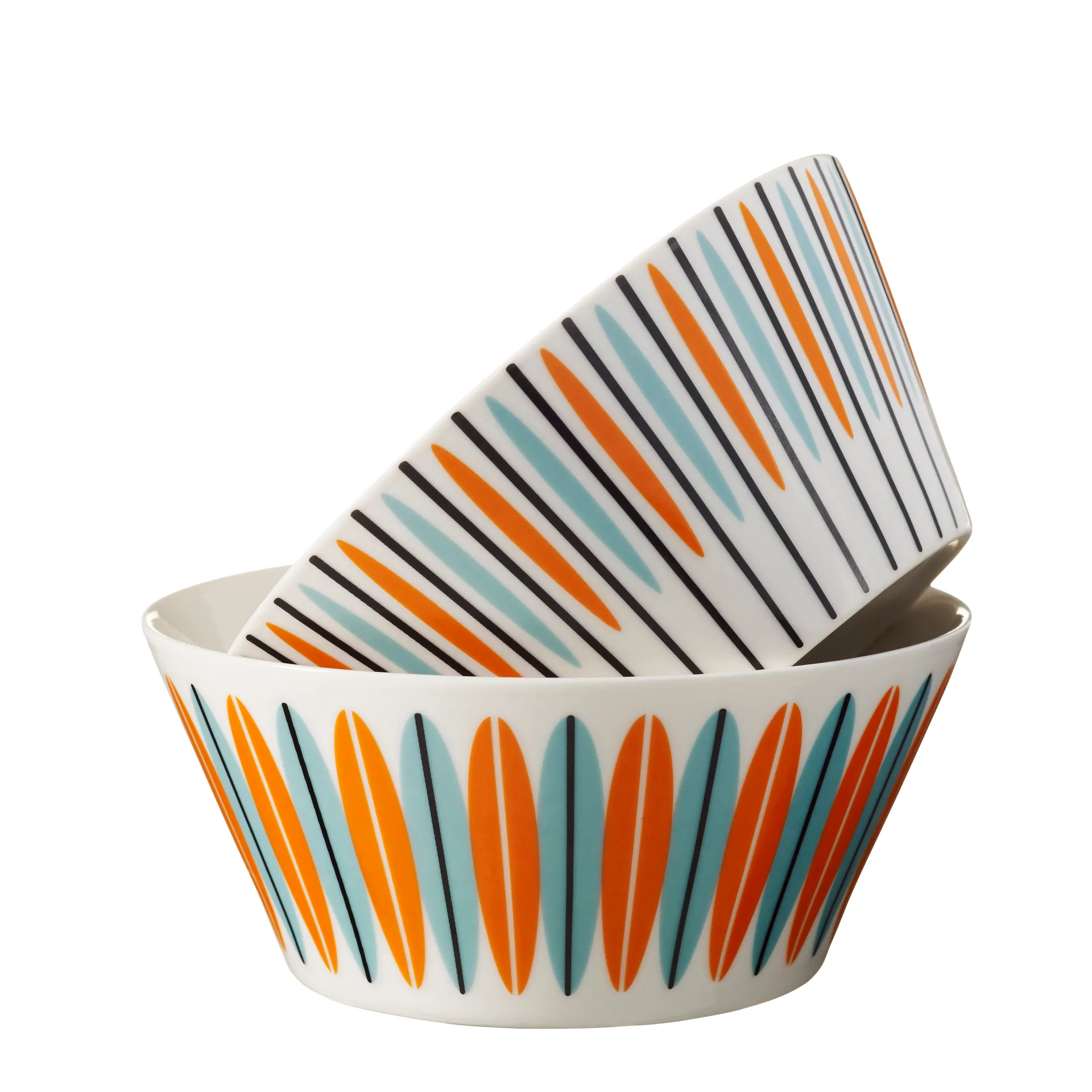 Laura bowl, aqua-orange Superliving