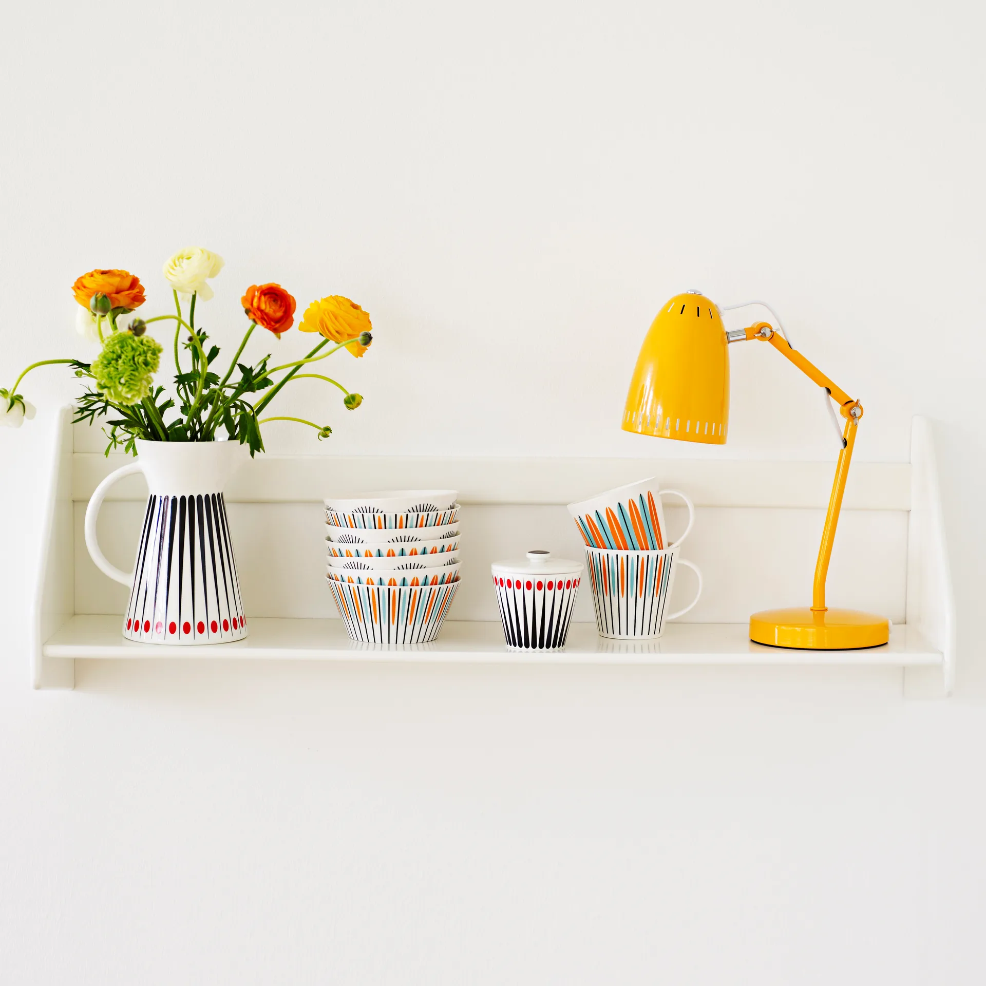 Laura bowl, aqua-orange Superliving