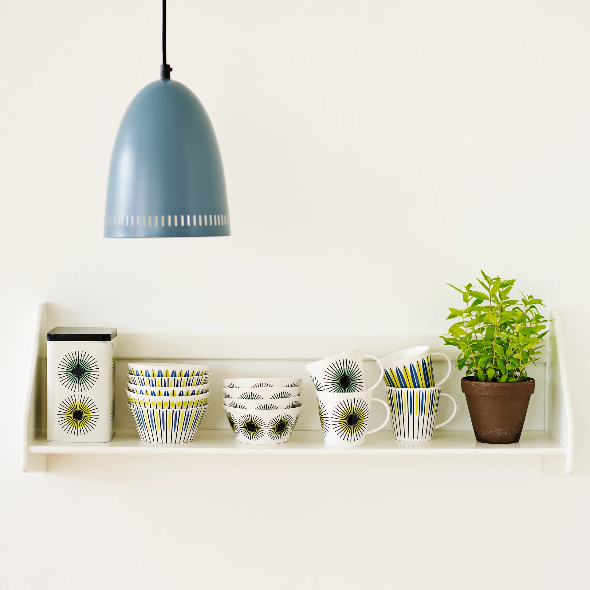 Laura bowl, blue-lime Superliving