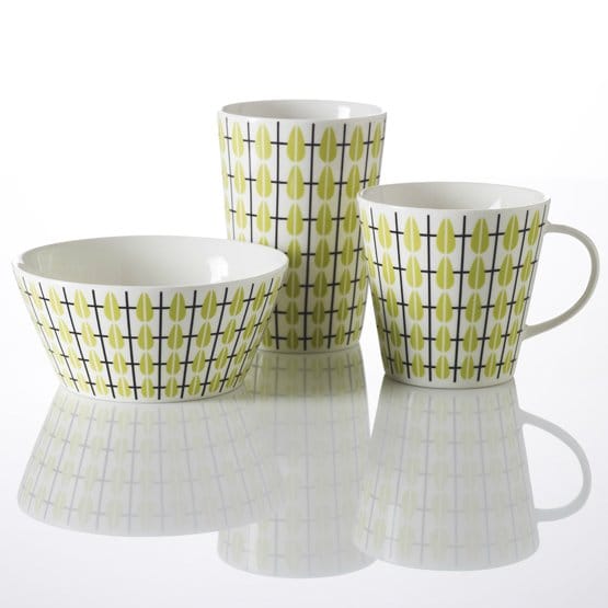 Olivia bowl, white-lime Superliving