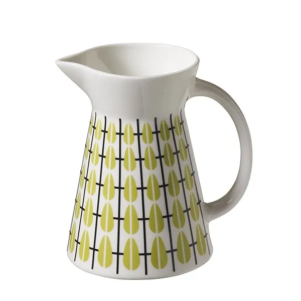 Olivia milk jug, white-lime Superliving