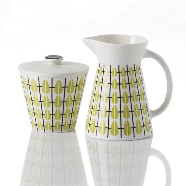 Olivia milk jug, white-lime Superliving