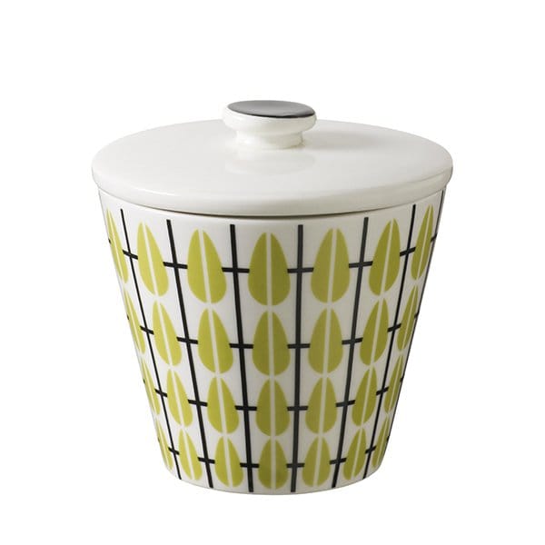 Olivia sugar bowl - white-lime - Superliving