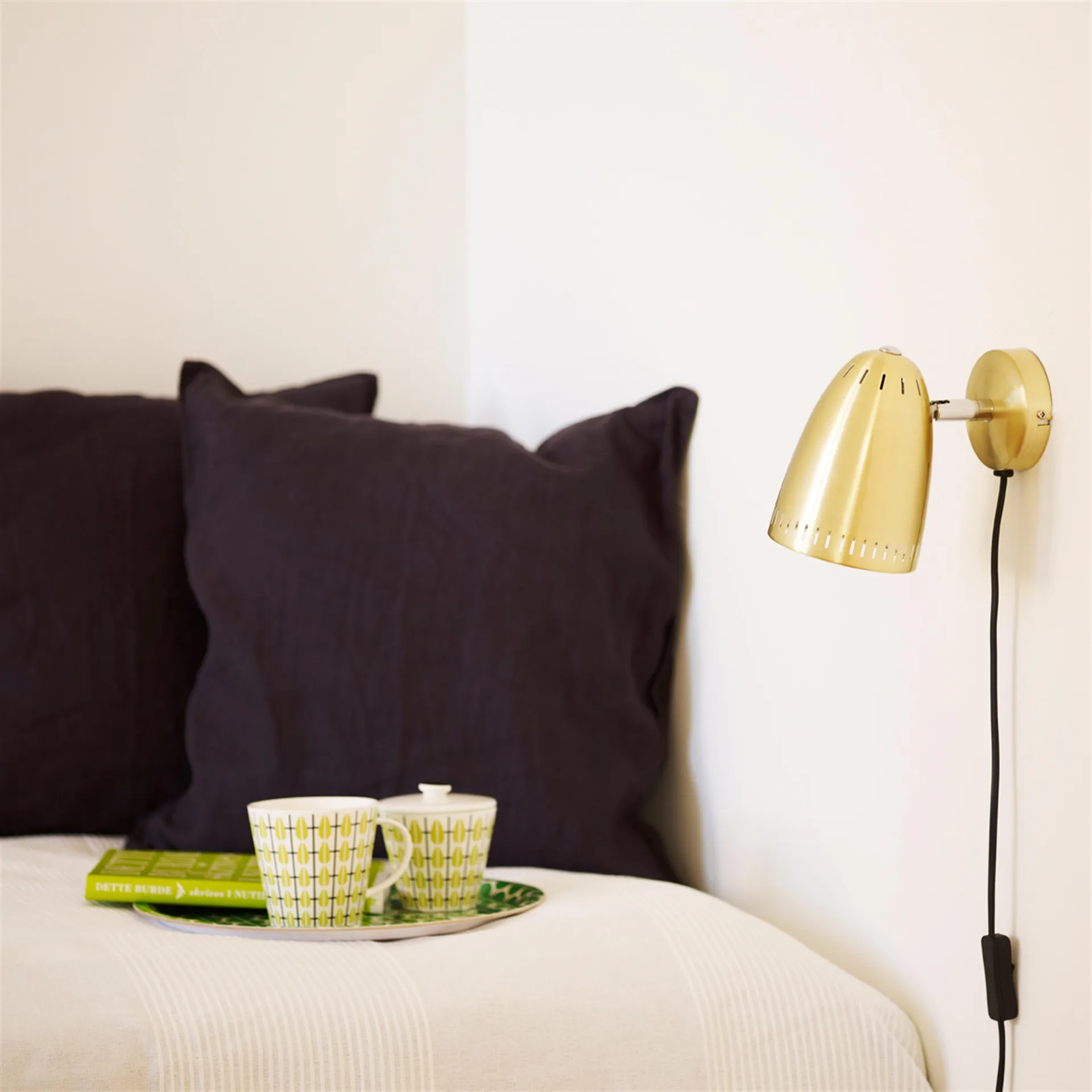 Olivia sugar bowl, white-lime Superliving