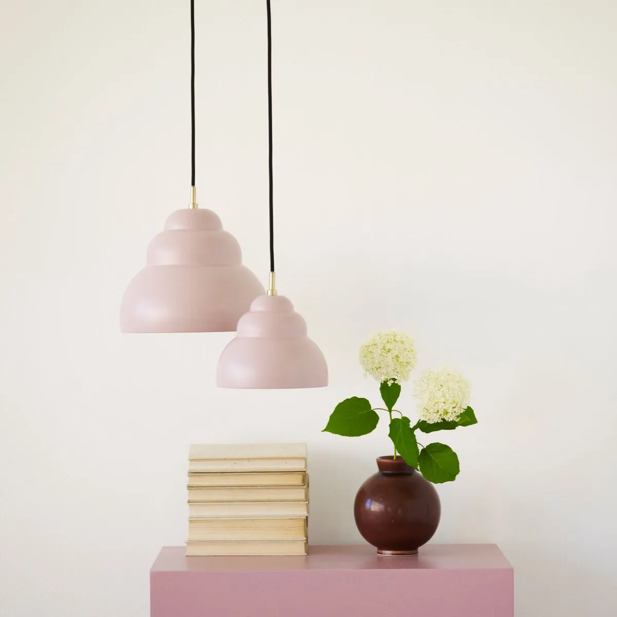 Small bubble pendant lamp, matte rose (pink) Superliving