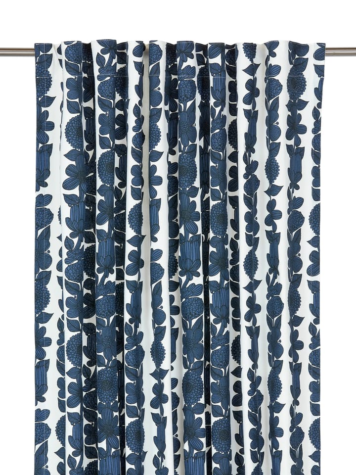 Aster curtain 2-pack 140x280 cm, White-blue Svanefors