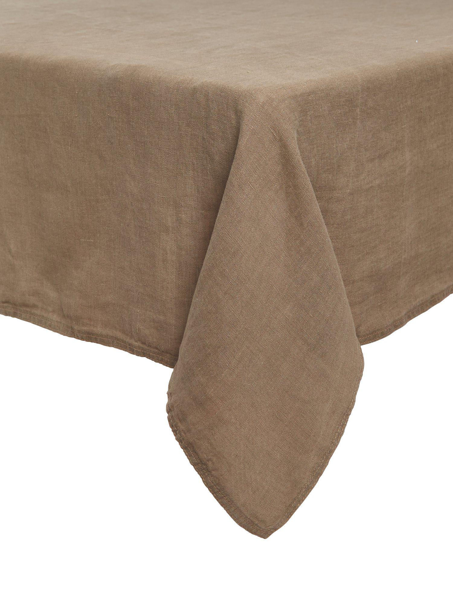 Julie tablecloth 145x280 cm, Mocca Svanefors