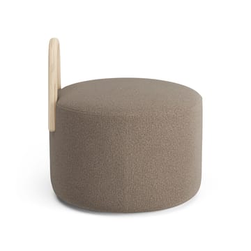 Amstelle pouf medium with wheel box natural lacquer - Main Line Flax 23 - Swedese