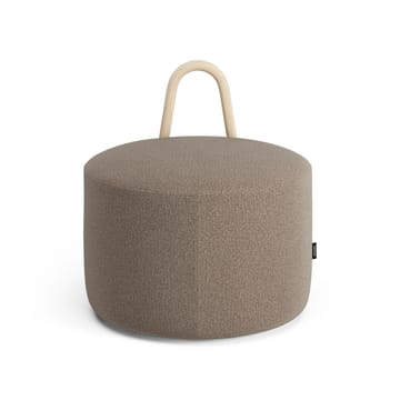 Amstelle pouf medium with wheel box natural lacquer - Main Line Flax 23 - Swedese