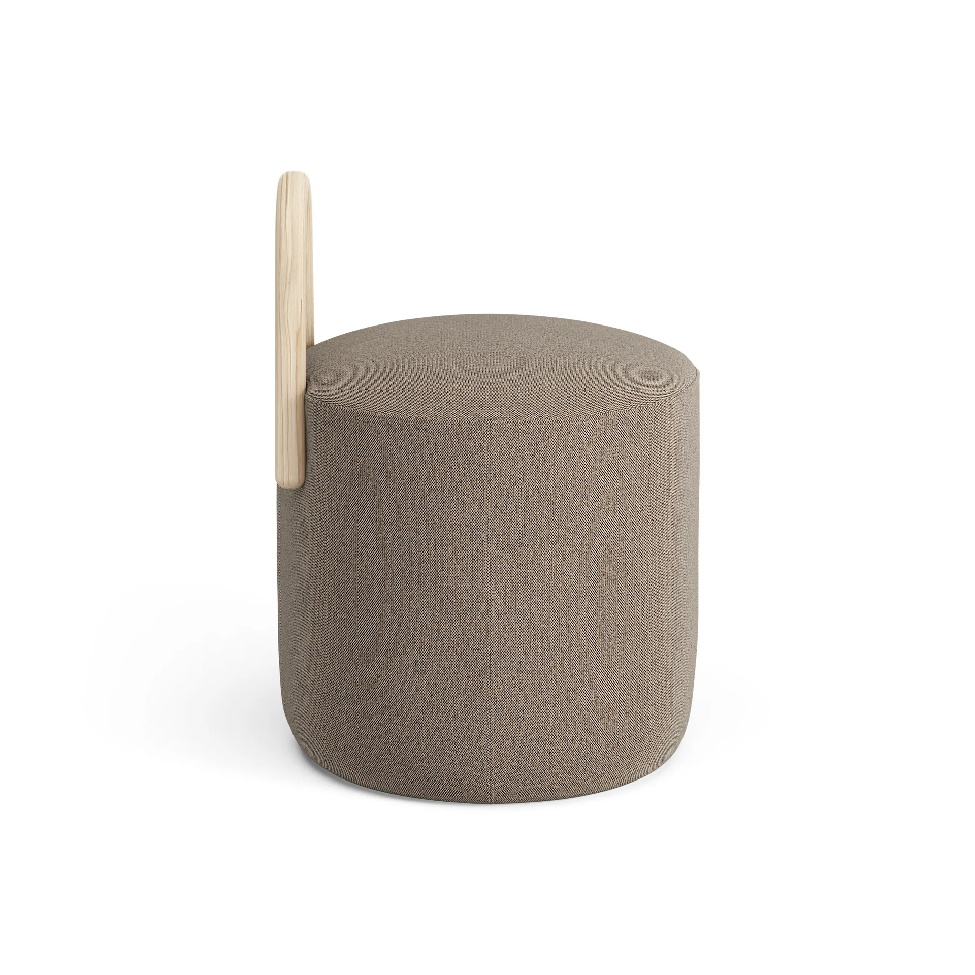 Amstelle pouf small box natural lacquer, Main Line Flax 23 Swedese