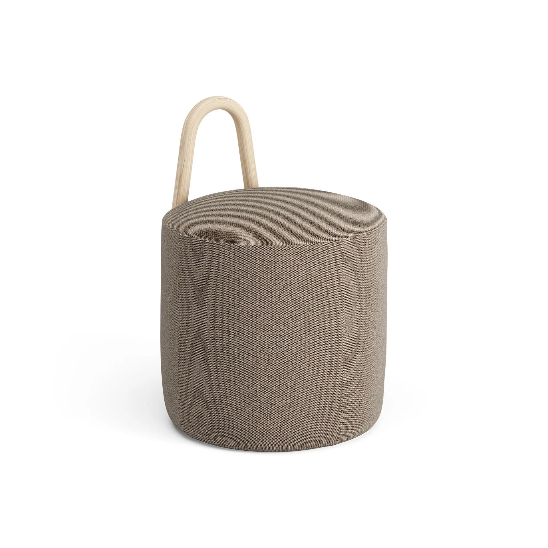 Amstelle pouf small box natural lacquer, Main Line Flax 23 Swedese