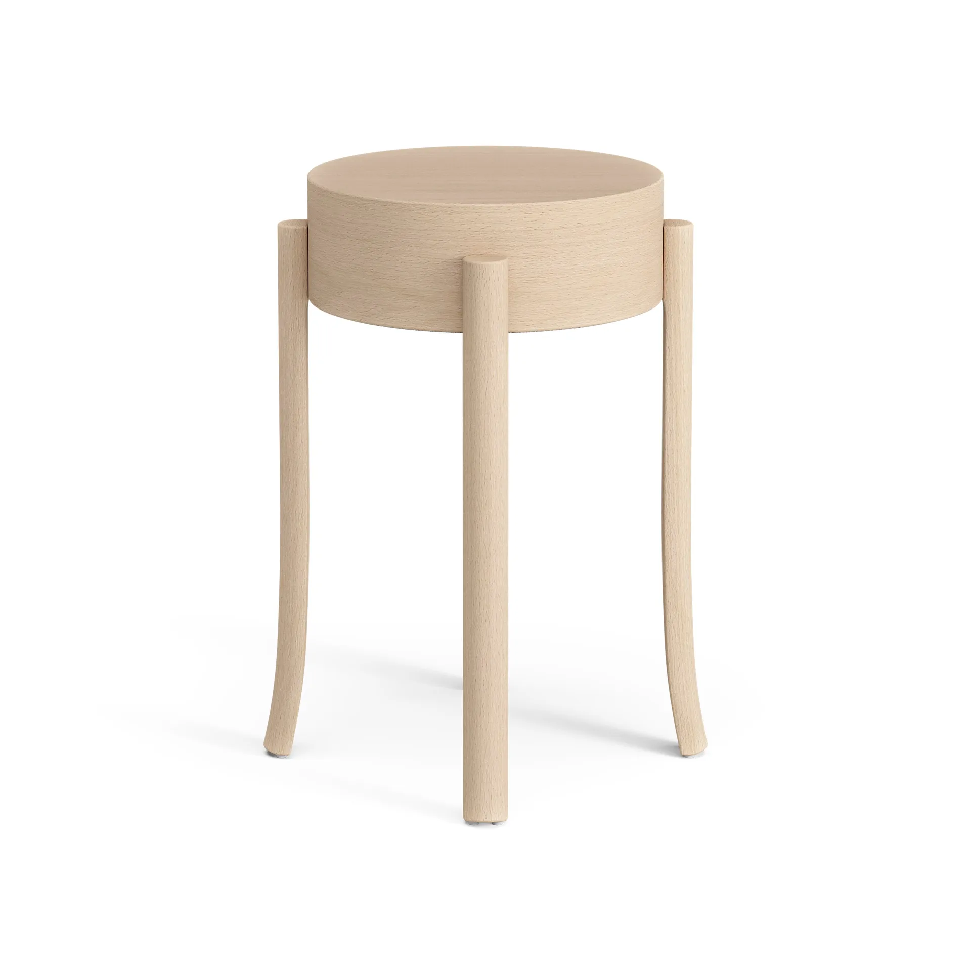 Avavick stool, Beech-natural lacquer Swedese