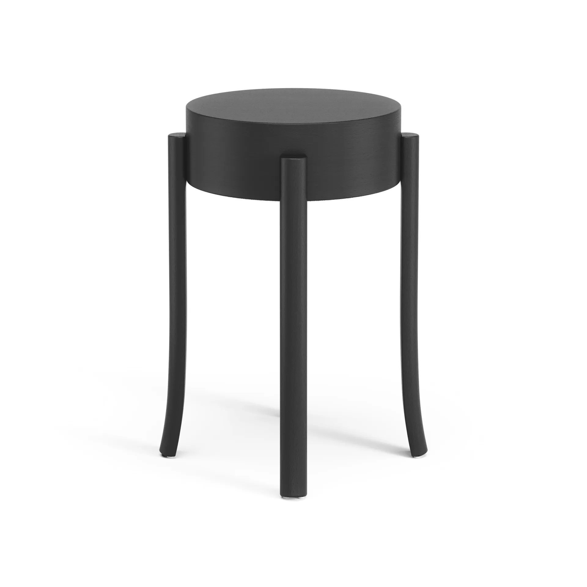Avavick stool, Birch-black stain Swedese