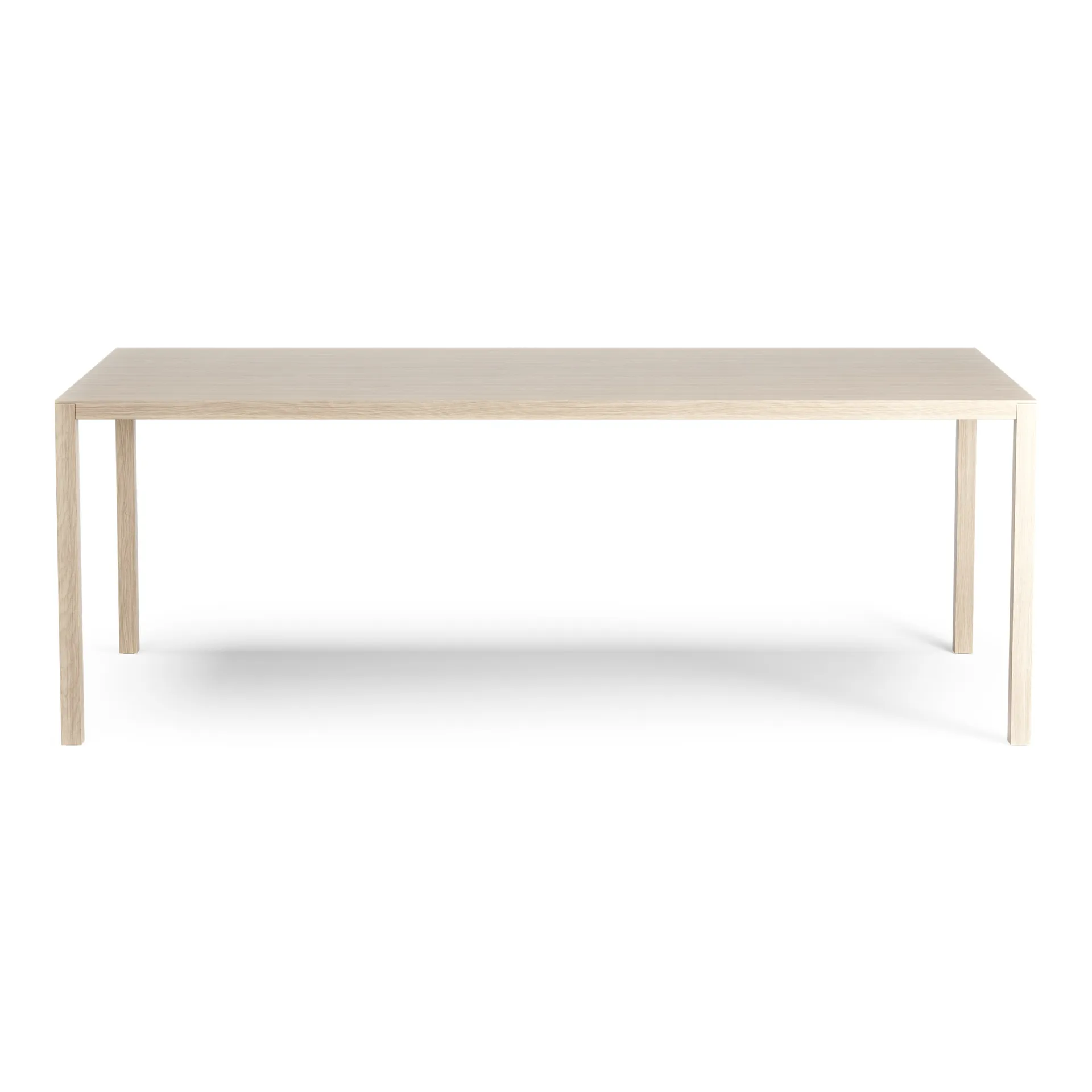 Bespoke table 90x200 cm, Oak white pigment Swedese