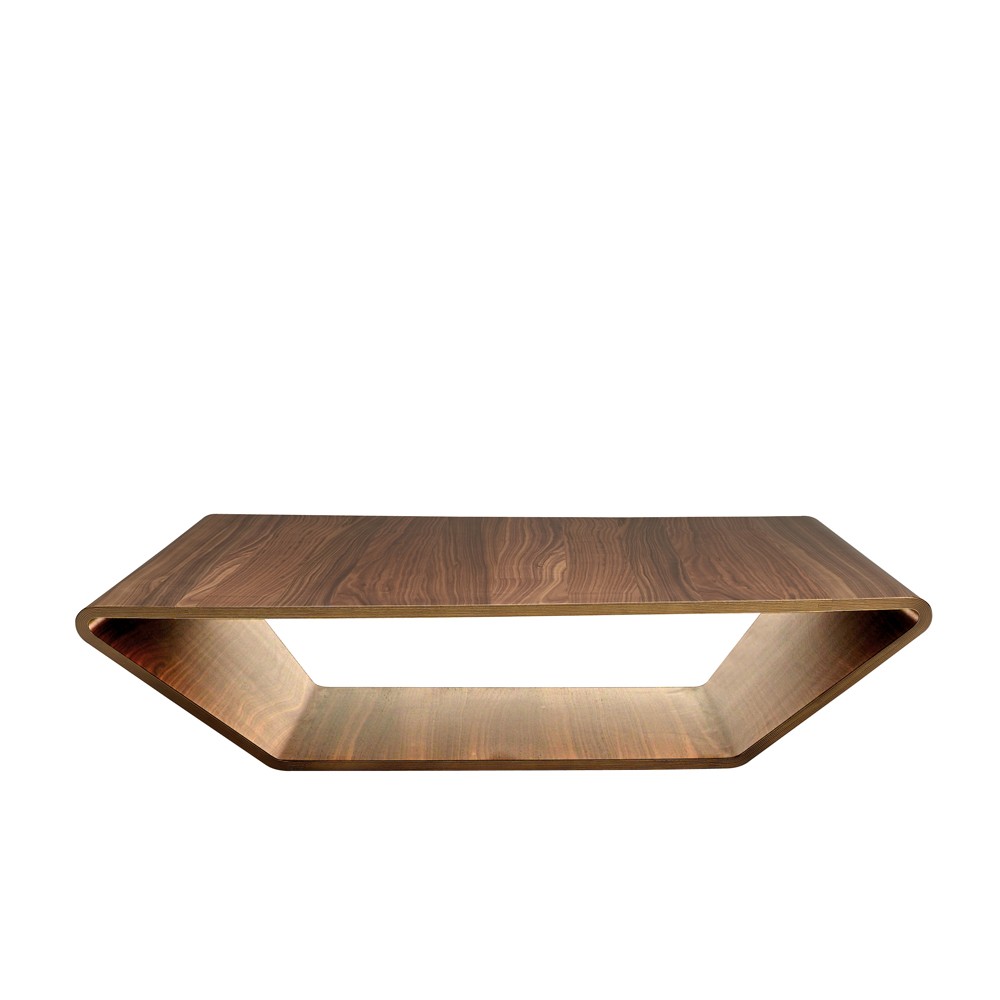 Swedese Brasilia coffee table Walnut nature lacquer, 120x120 cm