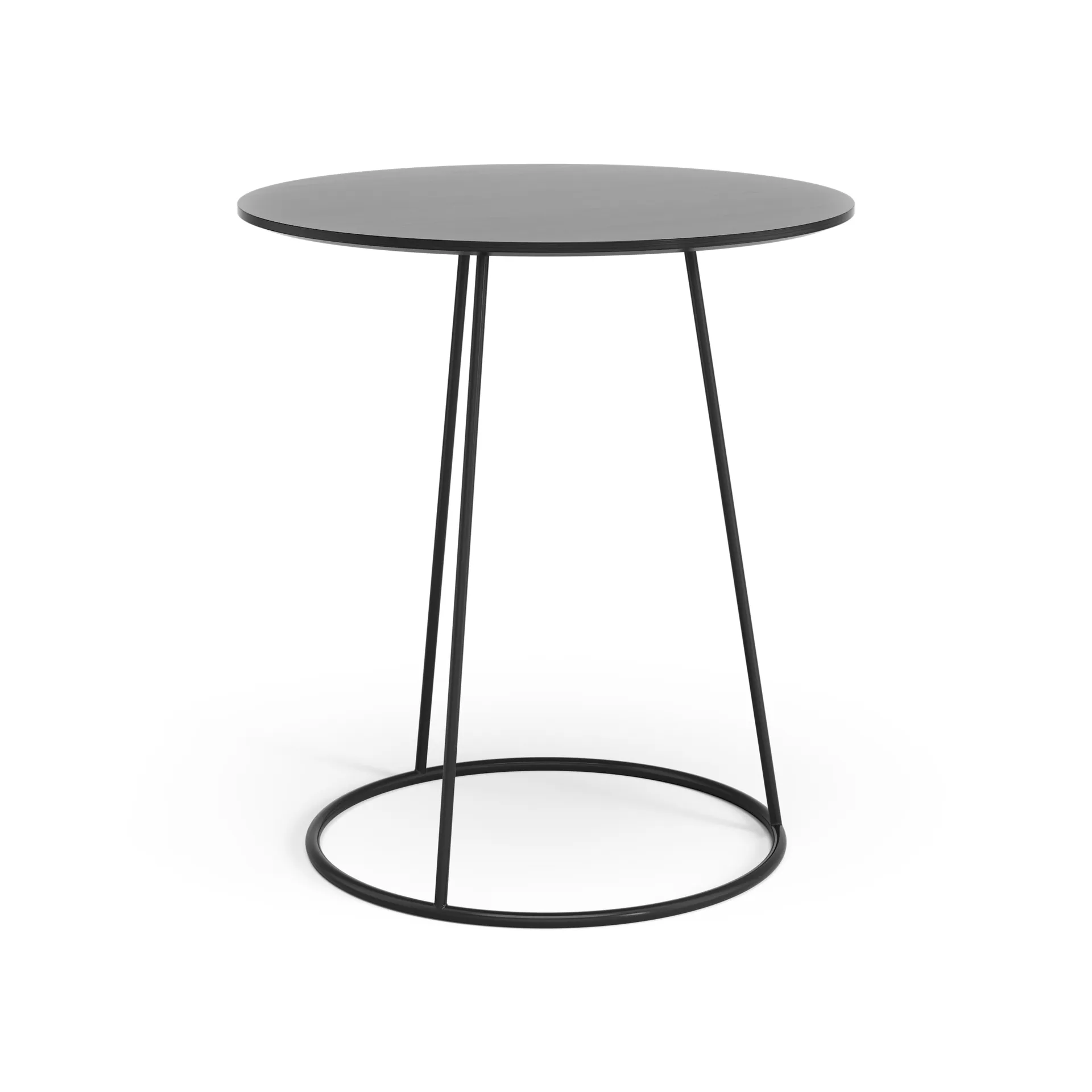 Breeze table smooth top Ø46 cm, Black Swedese
