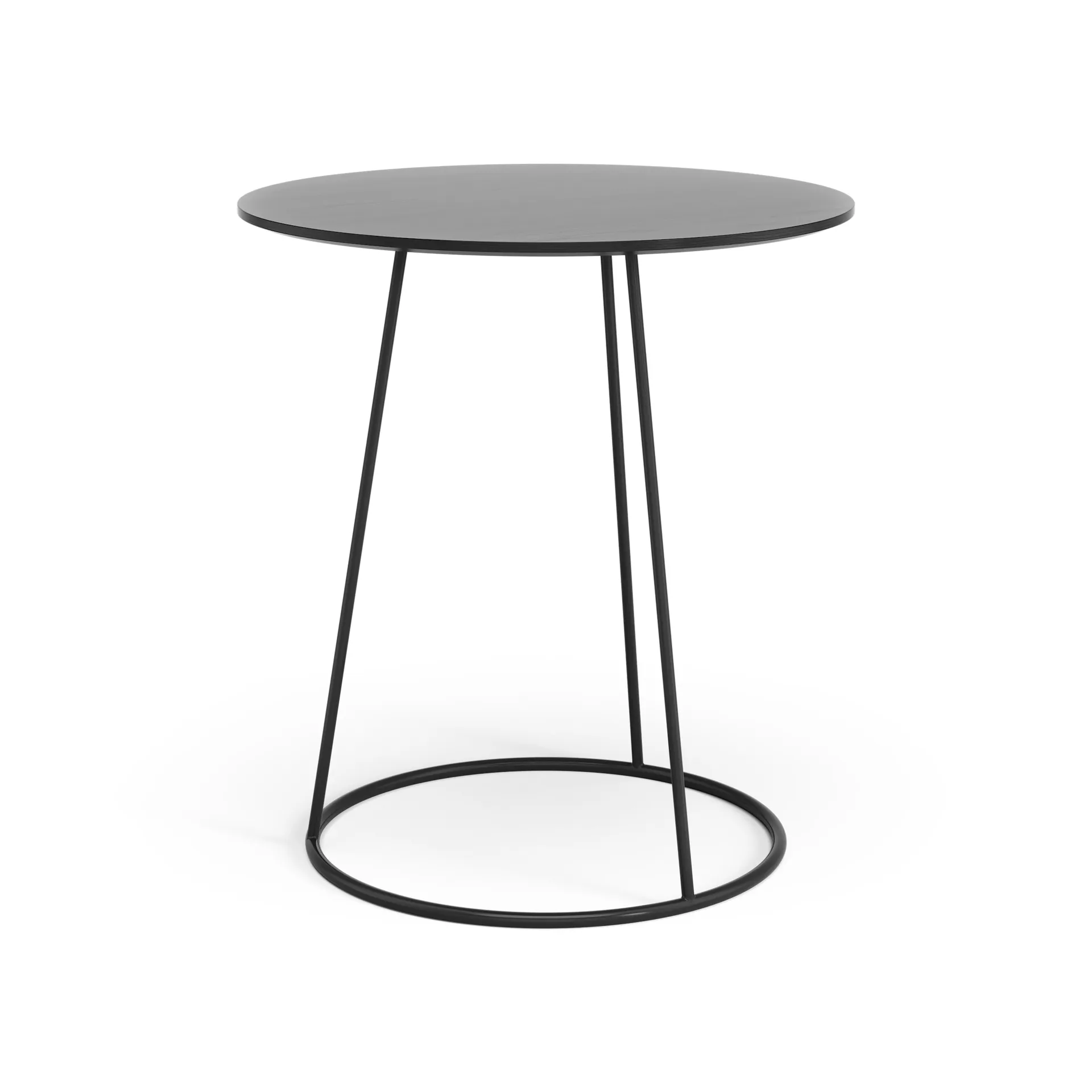 Breeze table smooth top Ø46 cm, Black Swedese