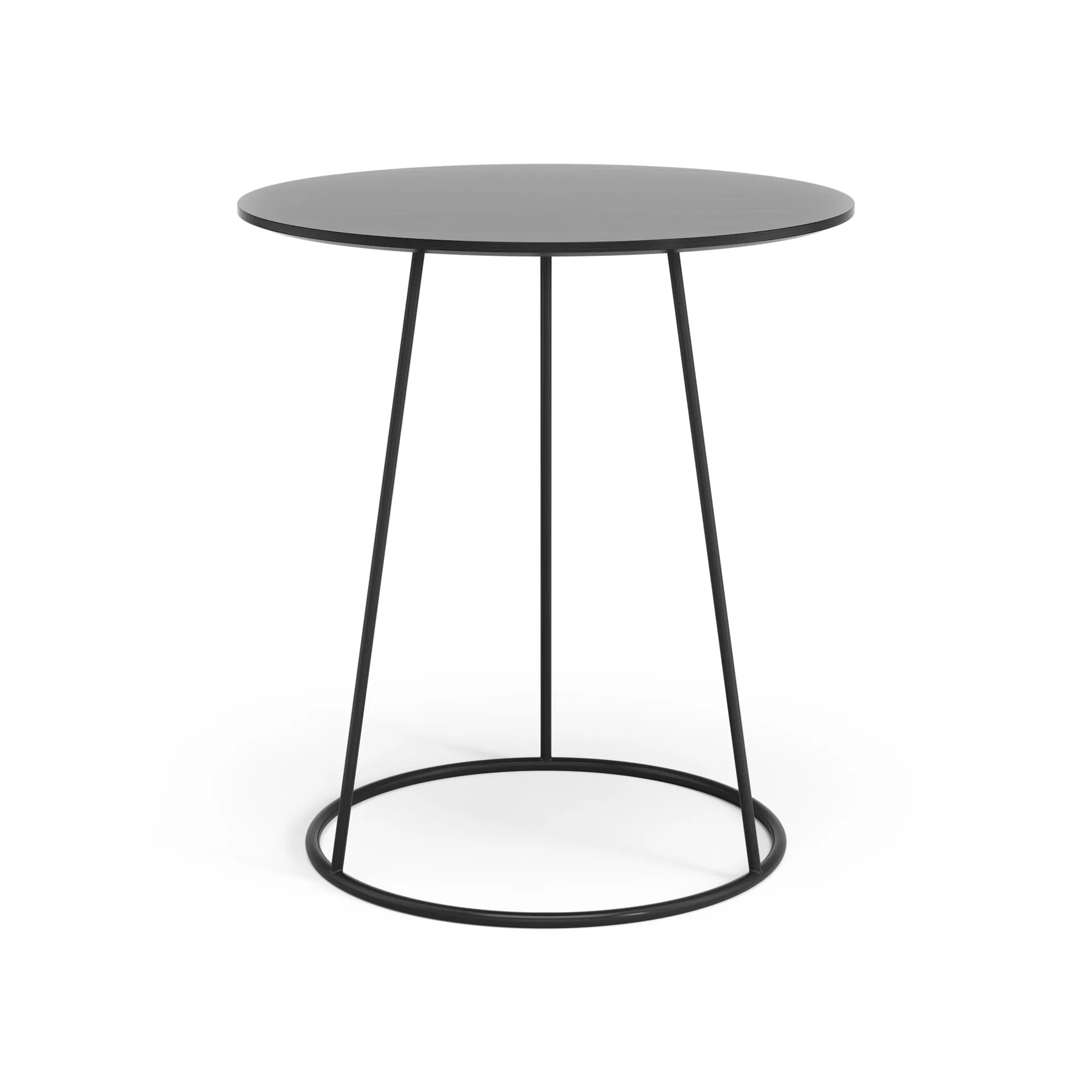Breeze table smooth top Ø46 cm, Black Swedese
