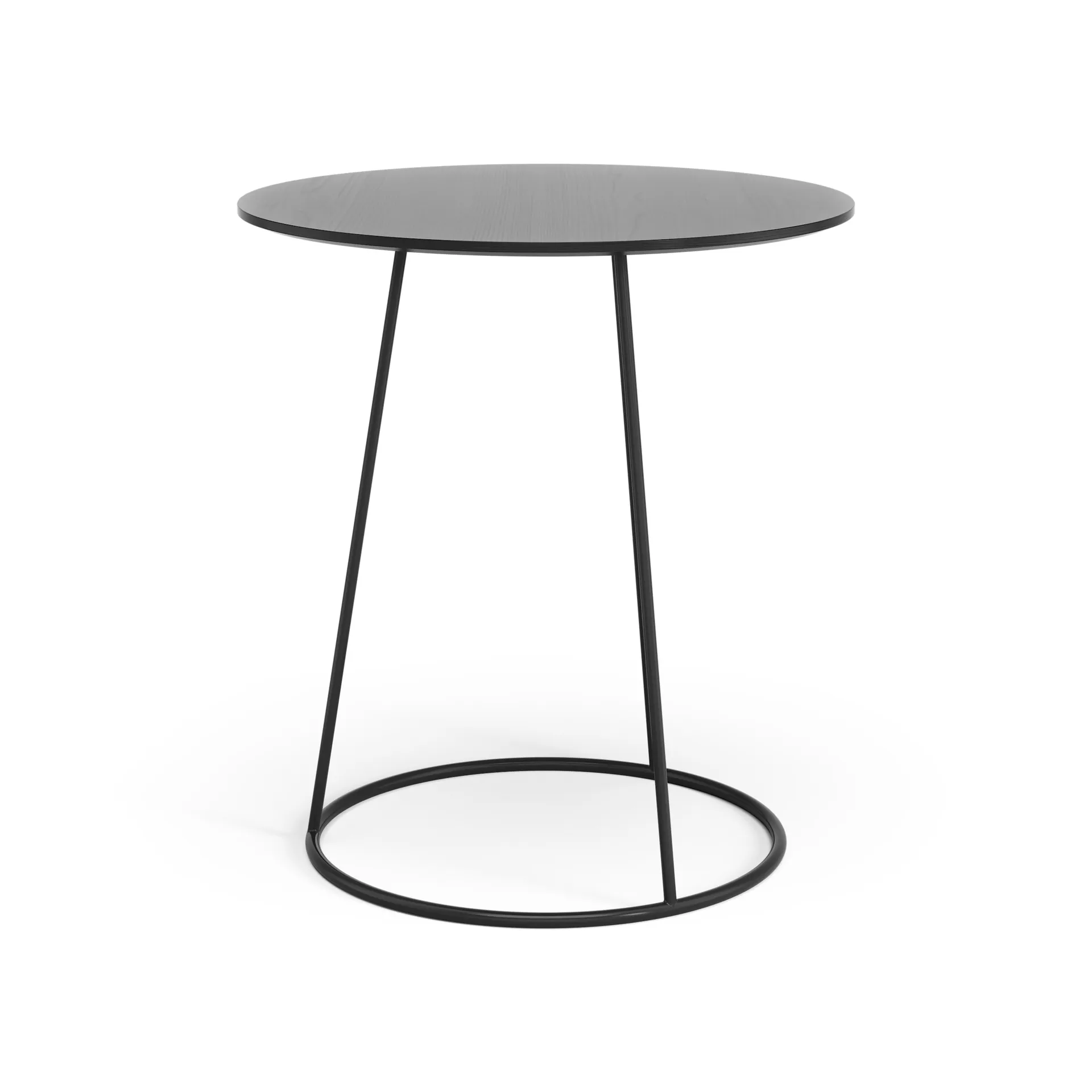 Breeze table smooth top Ø46 cm, Black Swedese
