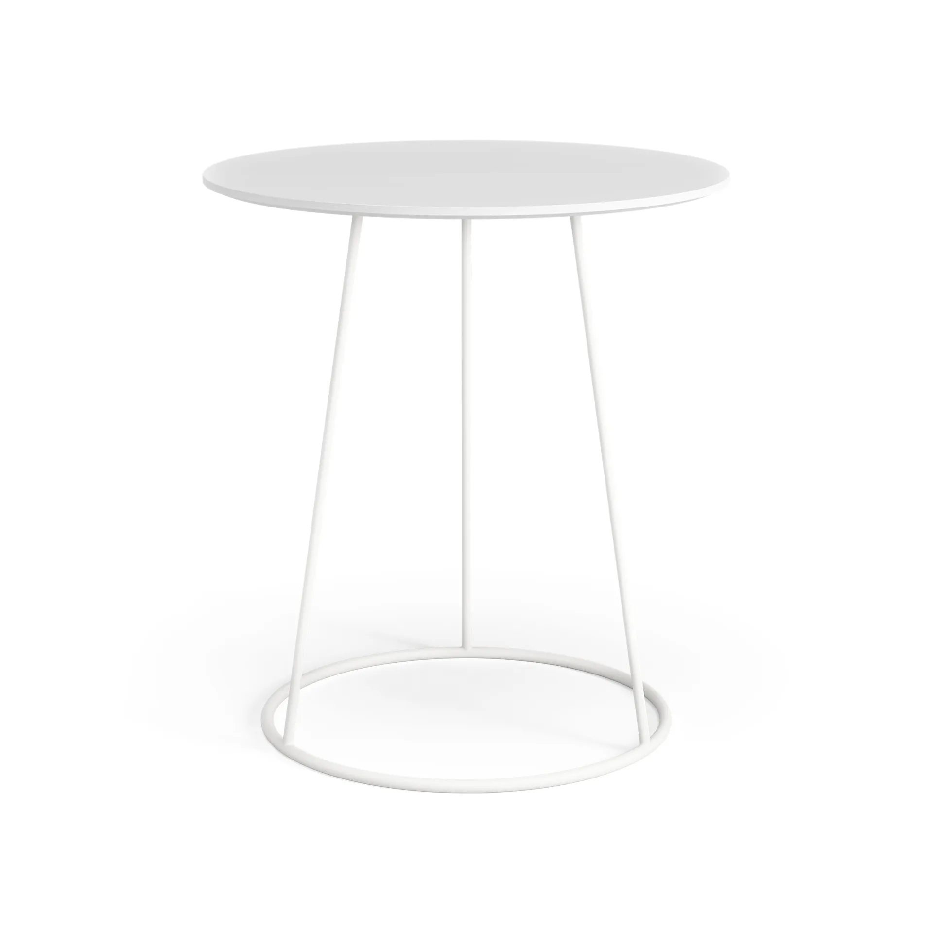 Breeze table smooth top Ø46 cm, White Swedese