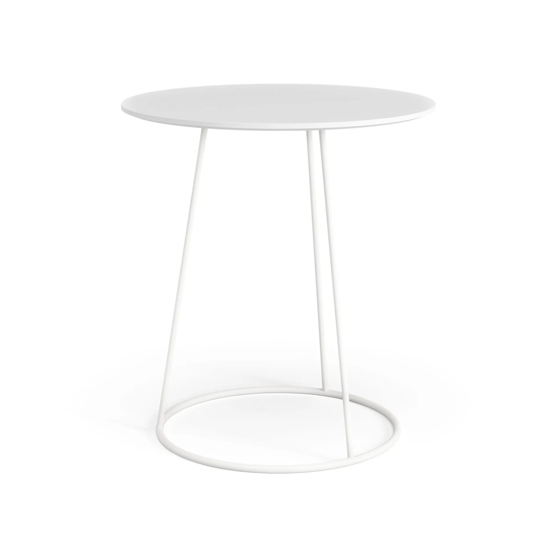 Breeze table smooth top Ø46 cm, White Swedese