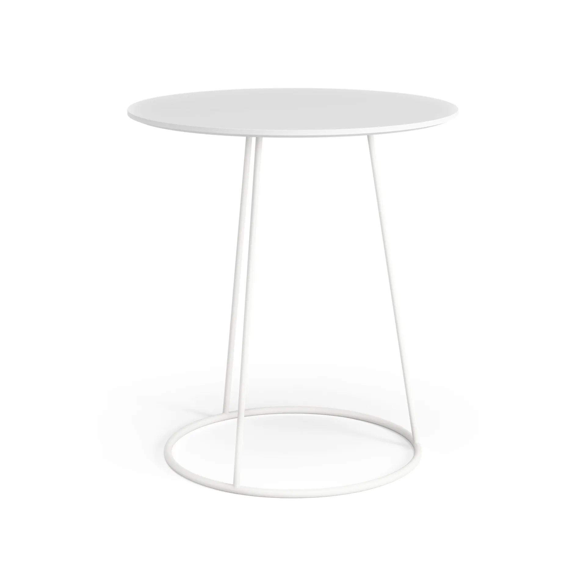 Breeze table smooth top Ø46 cm, White Swedese