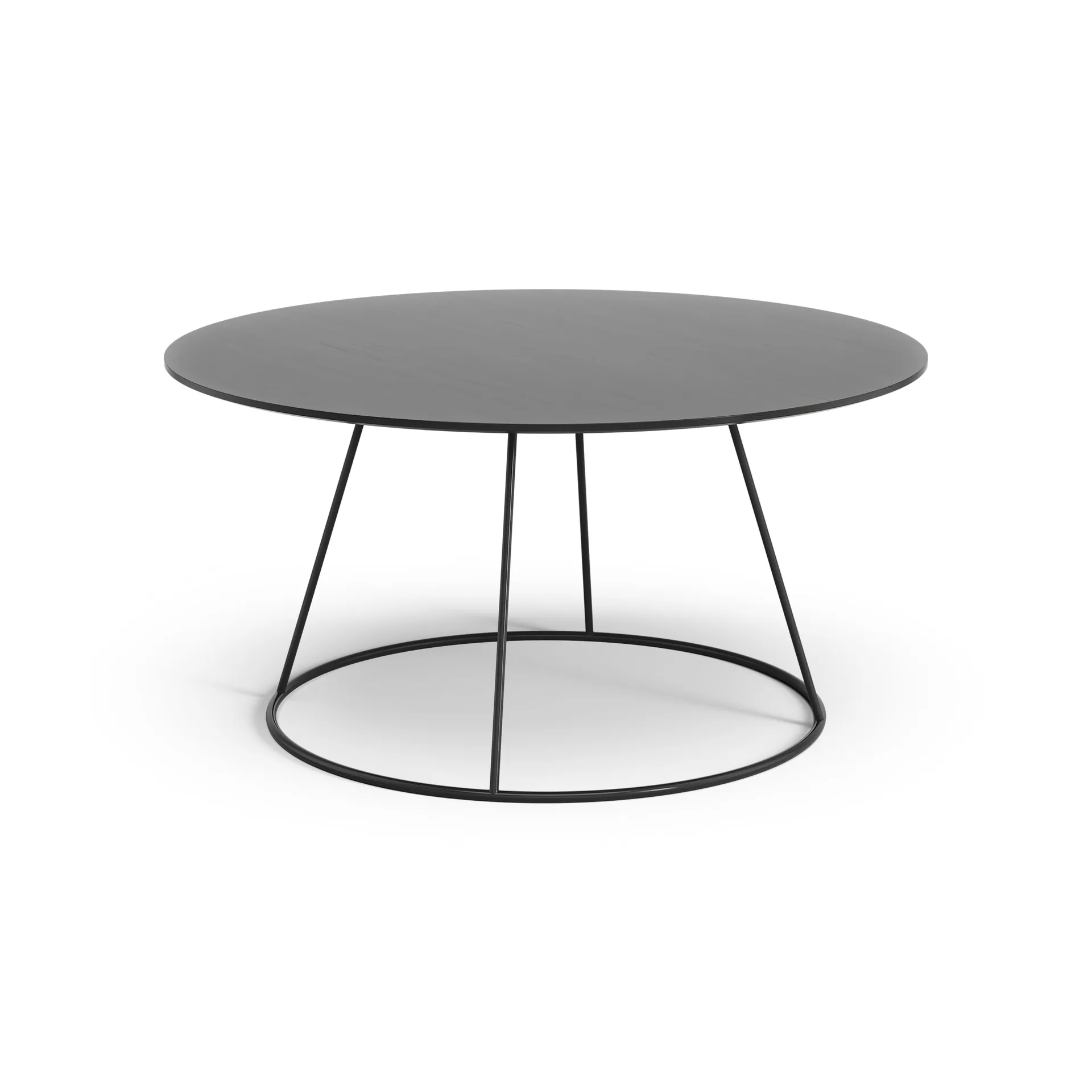 Breeze table smooth top Ø80 cm, Black Swedese