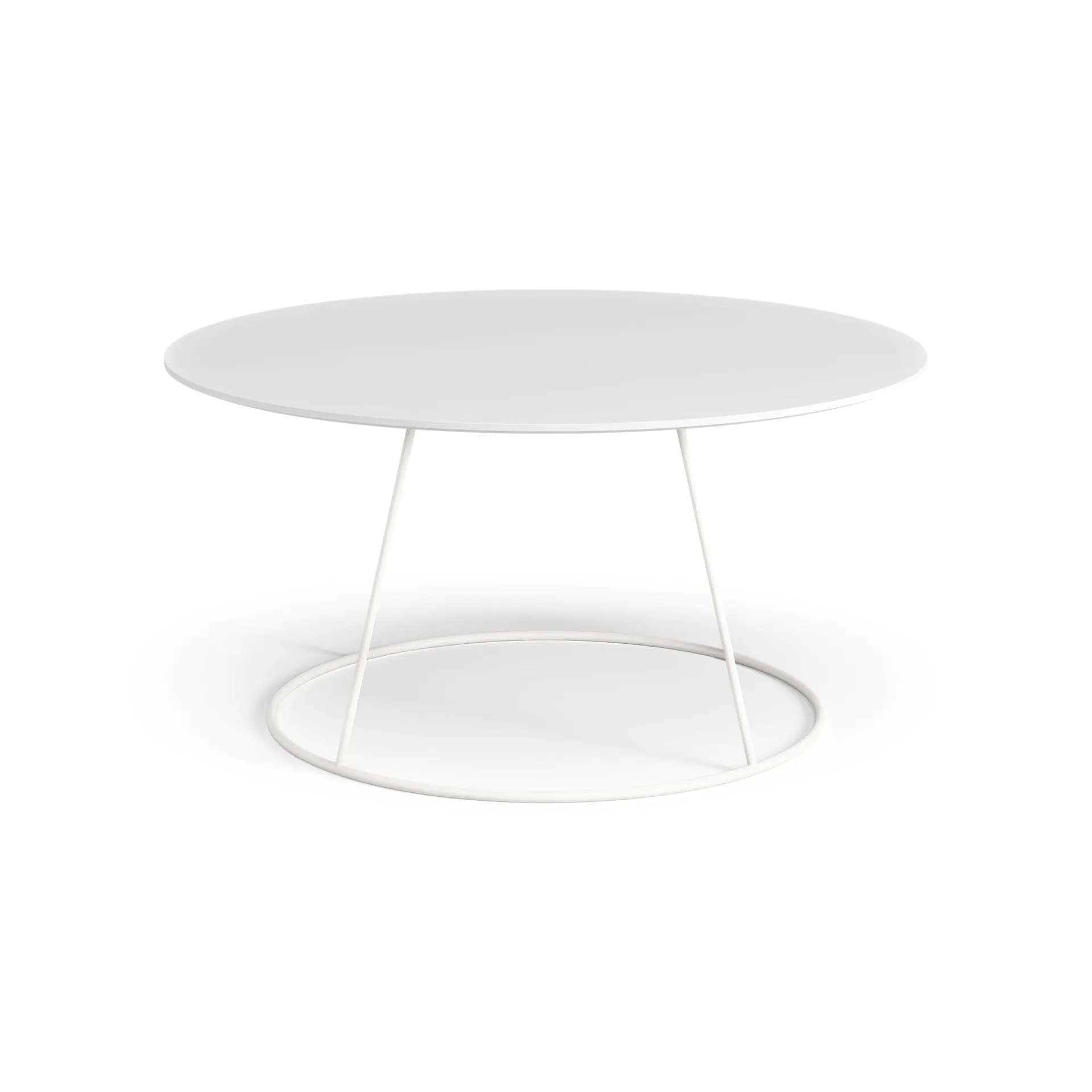 Breeze table smooth top Ø80 cm, White Swedese