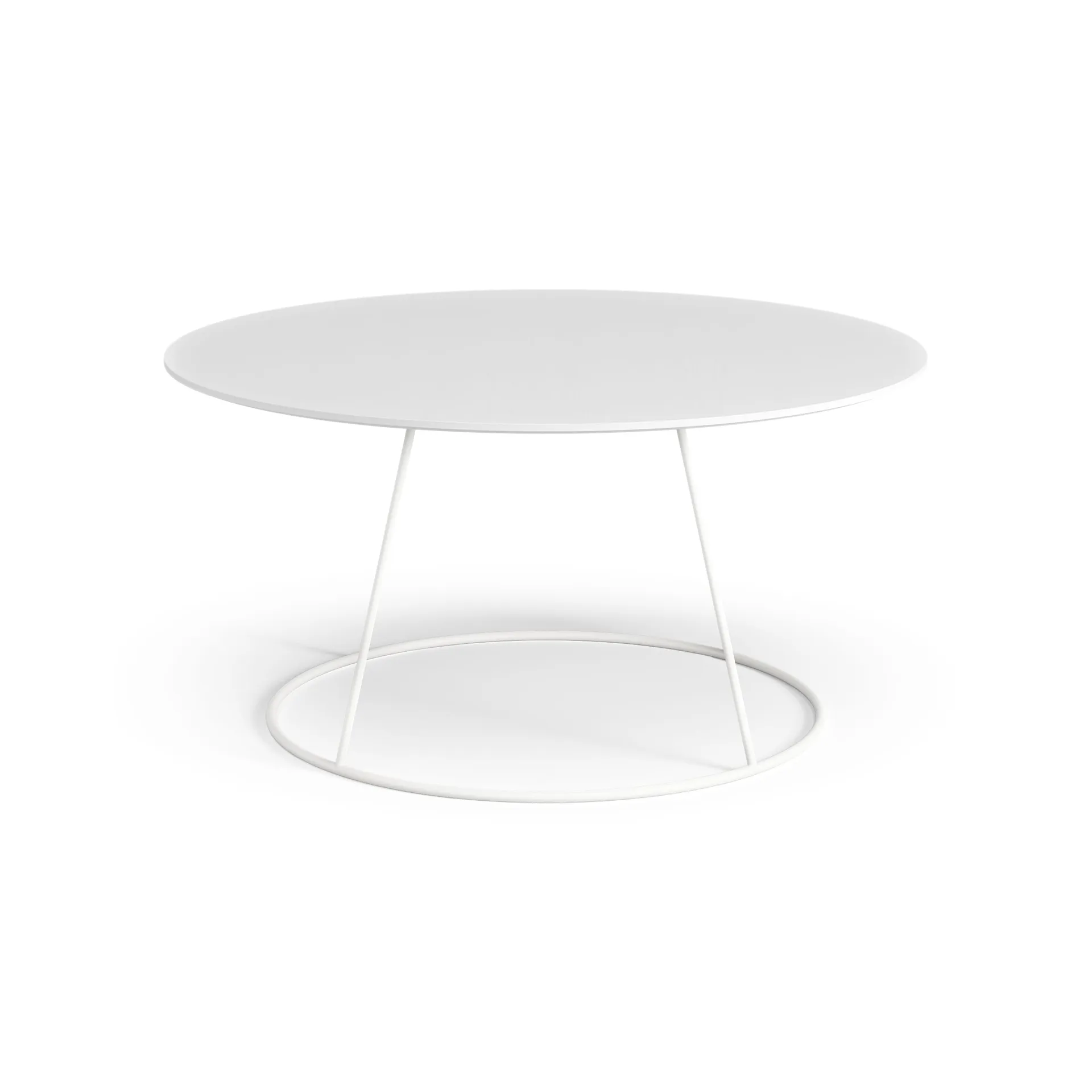 Breeze table smooth top Ø80 cm, White Swedese