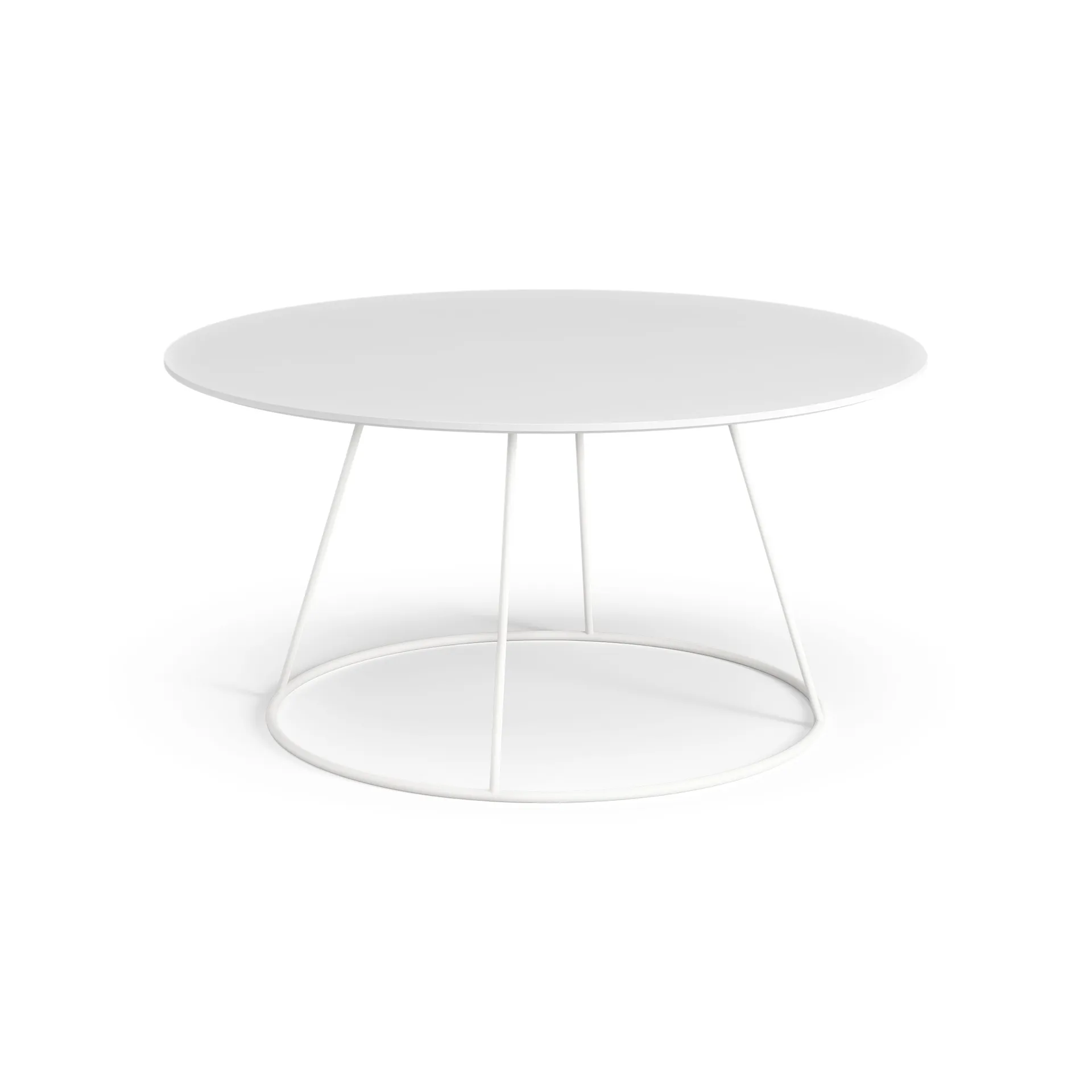 Breeze table smooth top Ø80 cm, White Swedese