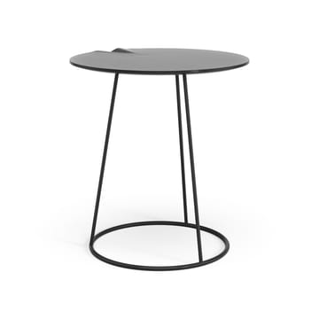 Breeze table with wave Ø46 cm - Black - Swedese