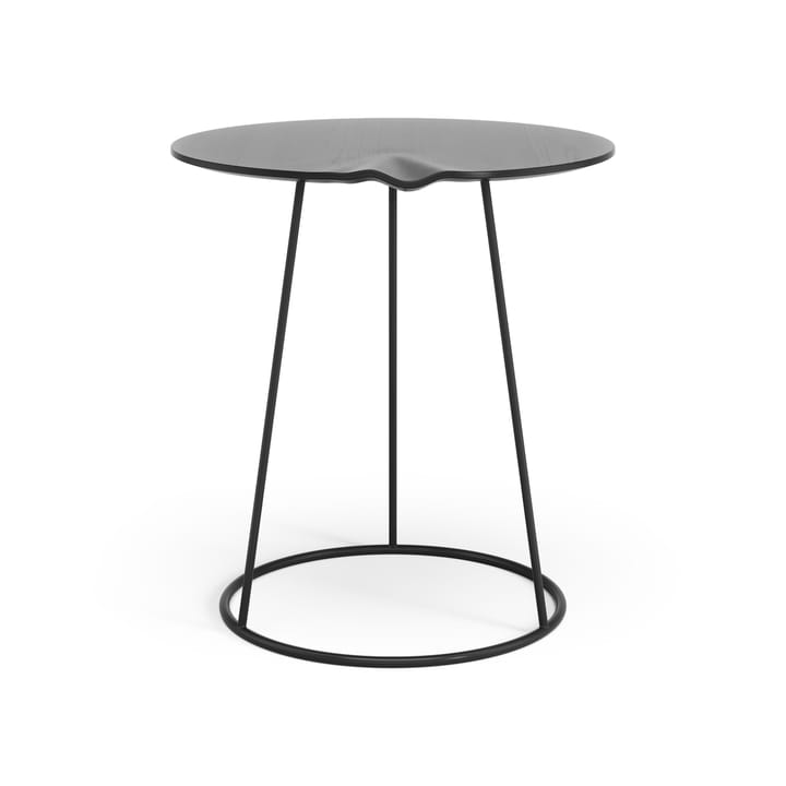 Breeze table with wave Ø46 cm - Black - Swedese